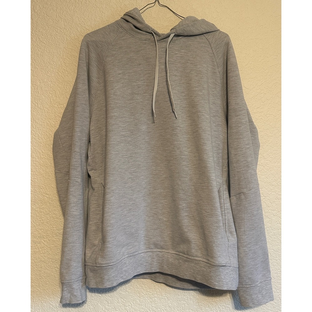Lululemon City Sweat Pullover Hoodie Mens Large Heathered Grey LM3ATLS
